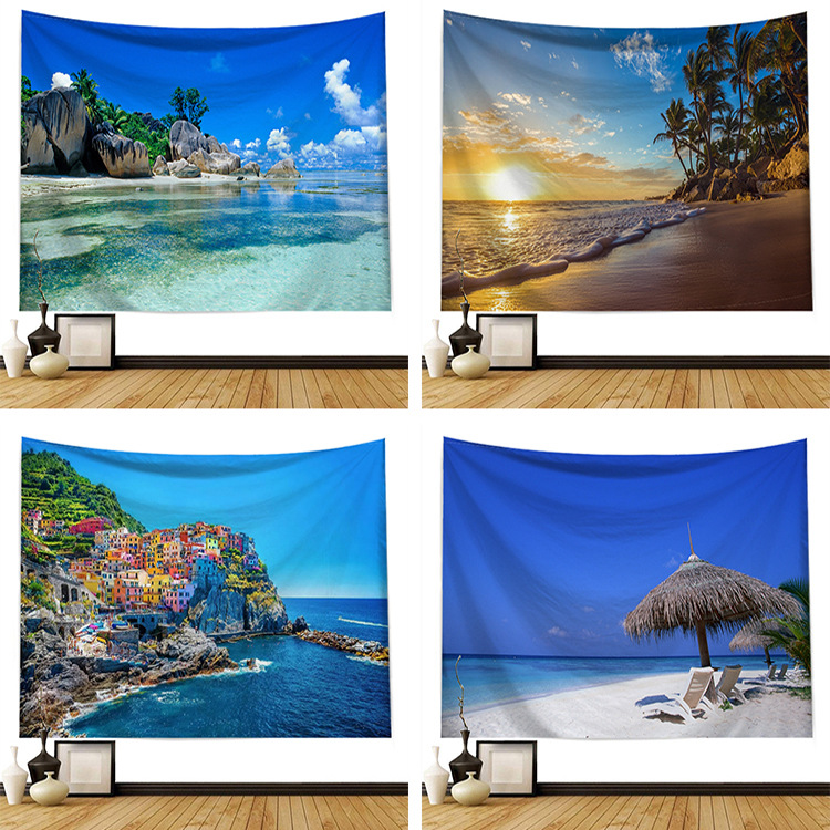 Nordic ins Explosive Tape Decorative Tapestry Tapestry Beach Towel Tapestry Beach Printed Blanket to Customize