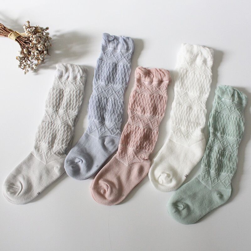 2020 Summer mesh cotton baby stockings baby knee stockings baby mosquito socks children 0-1-3 years old
