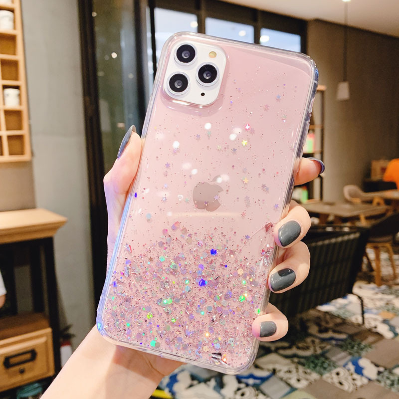 適用華為手機殼mate30/20/10/iPhone12/Nova5i/34/9X/蘋果11閃粉