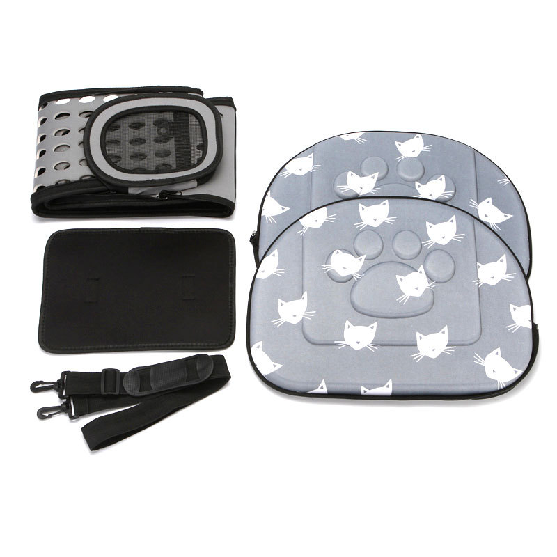 Factory direct supply new pet bag cat bag portable out bag foldable breathable pet backpack EVA pet bag