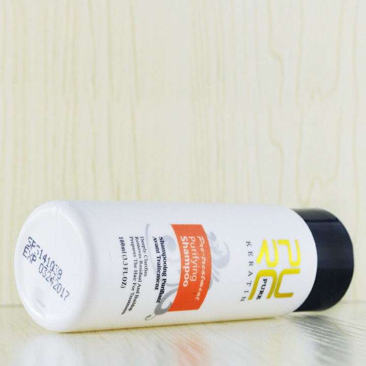 PURC Brazilian keratin hair conditioner to improve damaged frizz hair before pulling shampoo 100ml