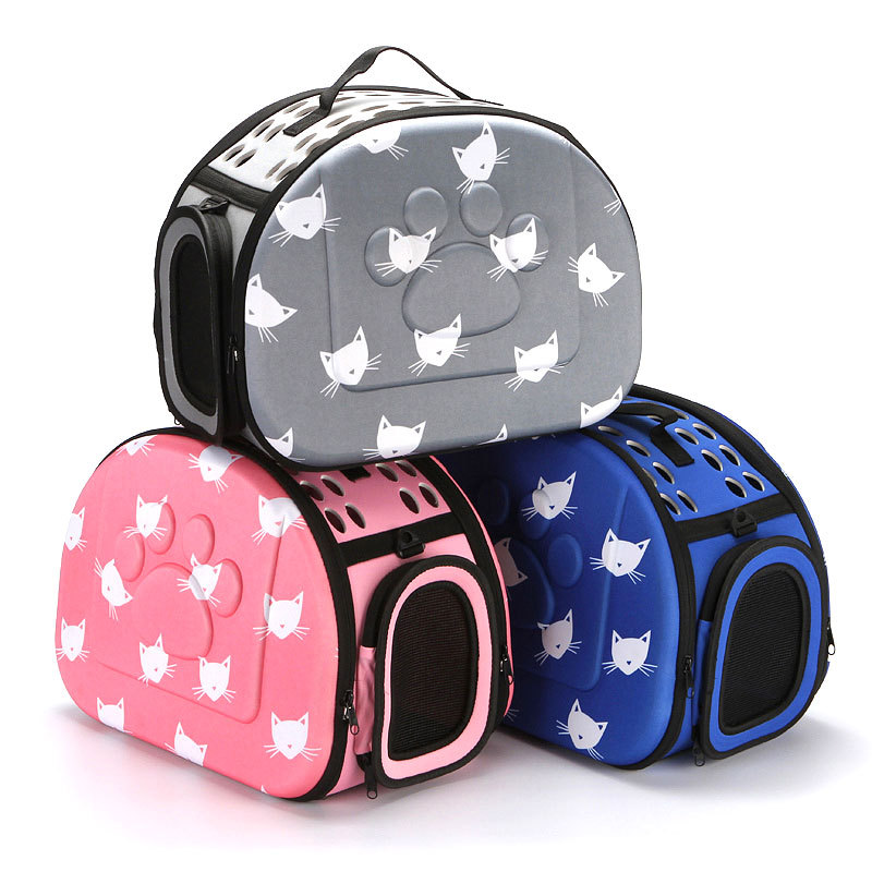 Factory direct supply new pet bag cat bag portable out bag foldable breathable pet backpack EVA pet bag