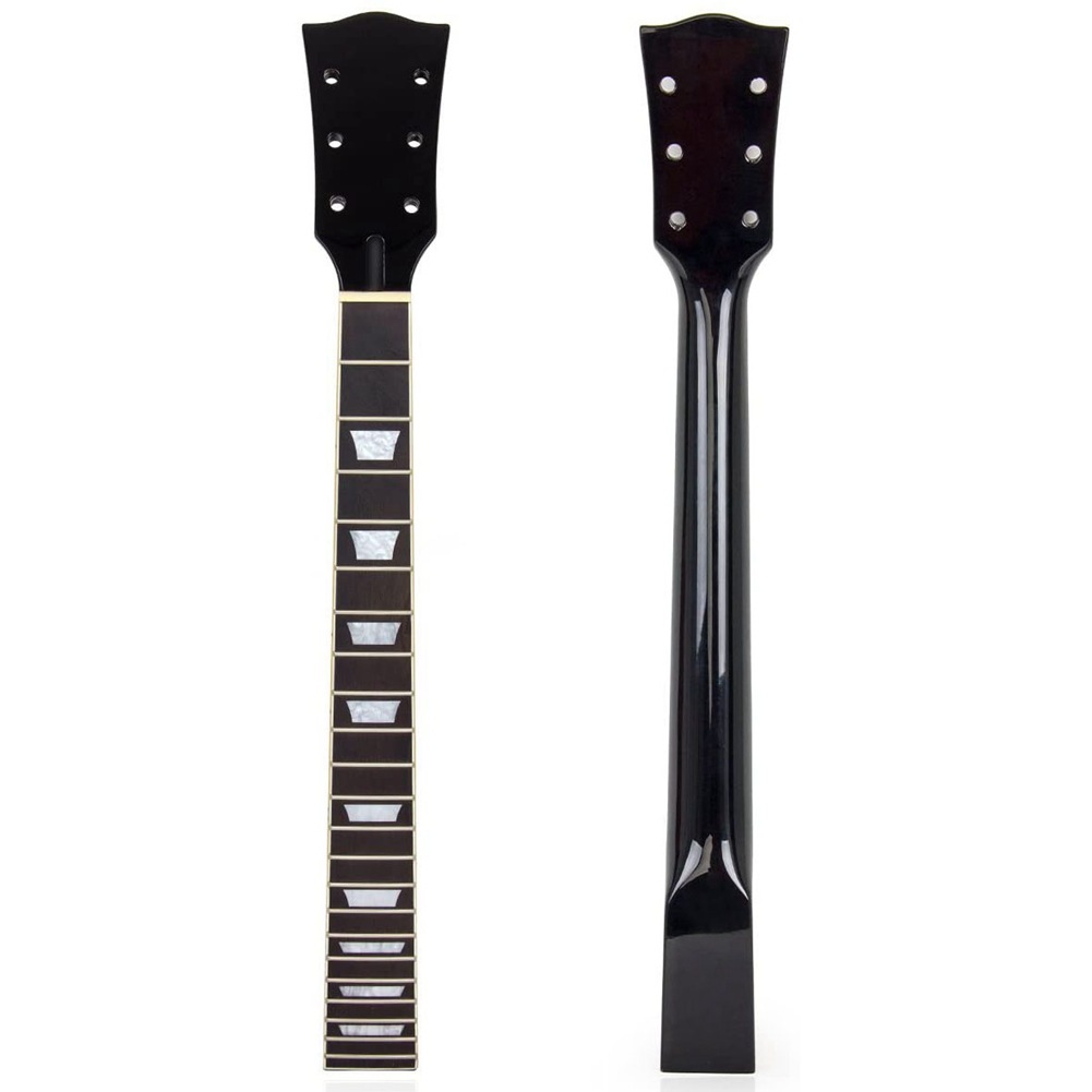 22-pin Maple electric guitar handle neck rosewood fingerboard for Gibson Les Paul LP (black)