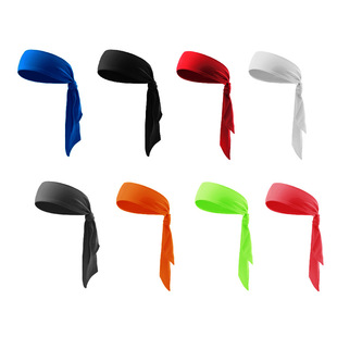 European and American Outdoor Solid Color Headscarf Men's and Women's Tennis Sports Headband Elastic Hair Band Strap Pirate Headscarf