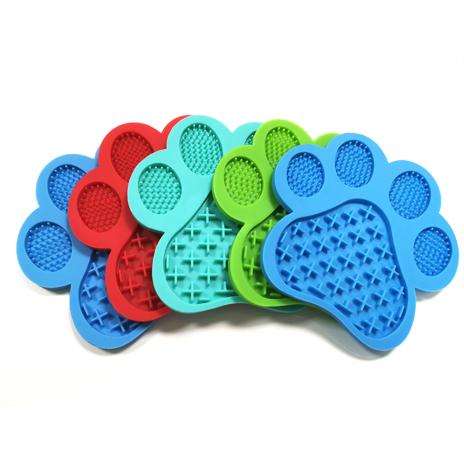 Dog Claw Silicone Pet Licking Pad Silicone Slow Food Pad Dog Bathing Distracted Licking Pad Silicone Slow Food Pad Anti-choking and Anti-overflow