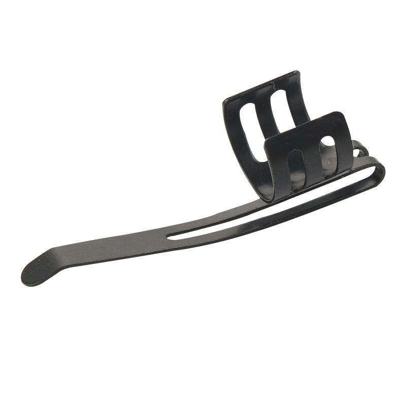 Stainless steel holding clip, pen buckle, pen clip, flashlight holding clip processing and manufacturing can print custom Logo