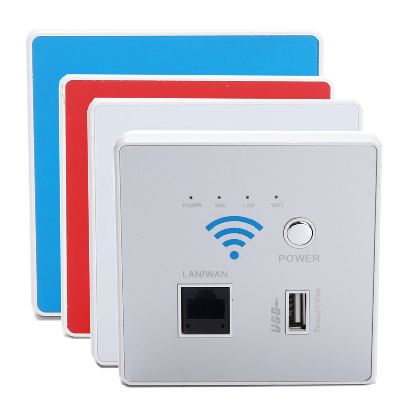 Factory direct 300m wall wireless router embedded home smart home wifi86 router