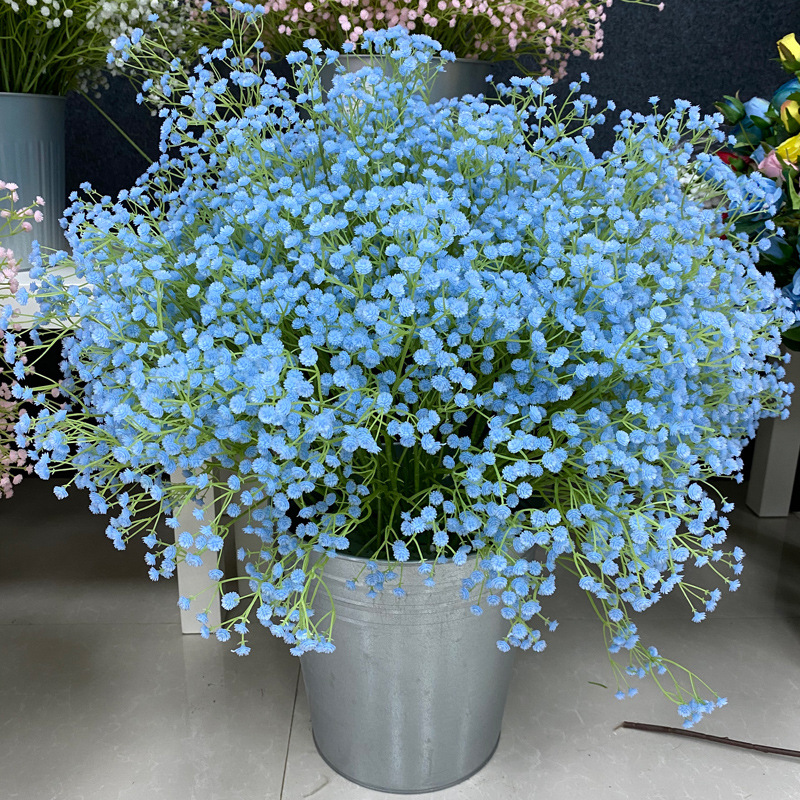 Simulation flower baby's breath Star office interior home decoration ornaments flower bonsai small fresh photo props hand wholesale