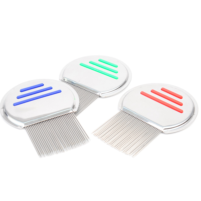 Factory direct dog cat hair comb stainless steel flea cleaning comb pet supplies comb