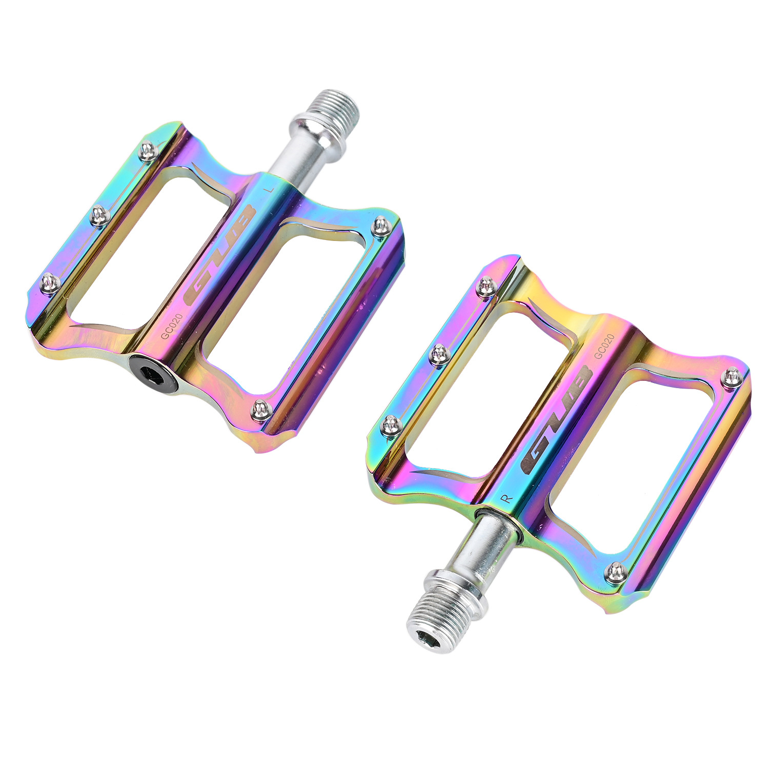 GUB mountain bike folding bicycle aluminum alloy pedal self-moisturizing bearing sealed Peilin pedal pedal