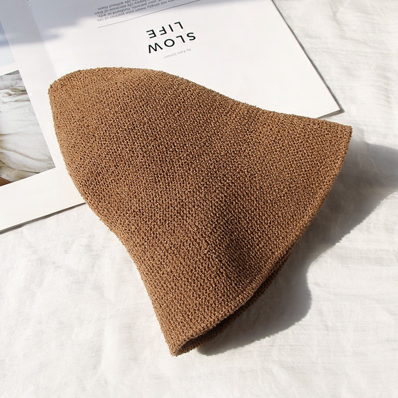 Cotton and Linen Sun Hat Summer Women's Fisherman Hat Japanese Knitted Basin Hat Korean Sunscreen Hat Foldable Art Top Hat