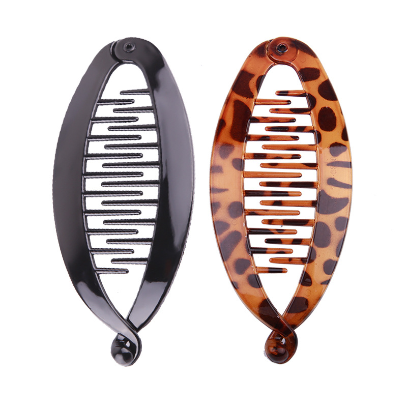 Factory direct large handmade DIY bottom clip painted fish clip hairpin ponytail clip lentil clip vertical clip banana clip