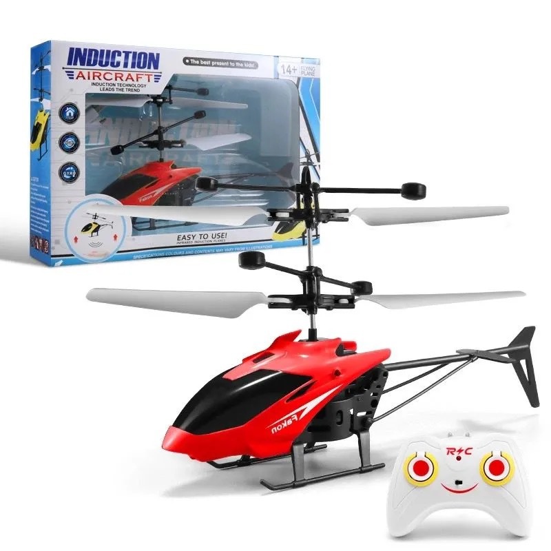 Children's remote control aircraft induction aircraft two-way stall toy mini helicopter fall-resistant rechargeable flight