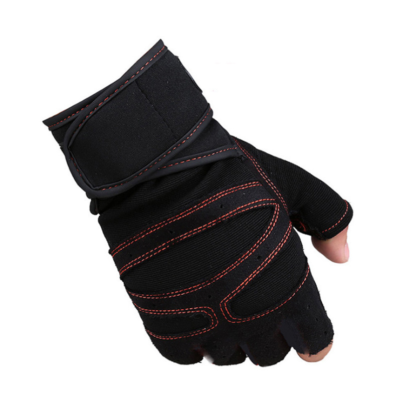 Halbfingerhandschuhe, eine Generation verschleißfester, atmungsaktiver Handgelenkshandschuhe für Herren und Damen, rutschfeste Reithanteln_voghion.com