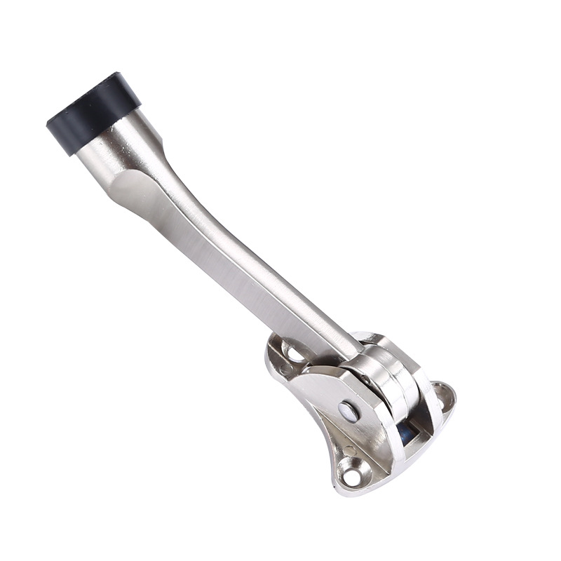 American-style foot-stepping door top movable door top horseshoe-shaped door support door fixer anti-collision zinc alloy rubber anti-swing device