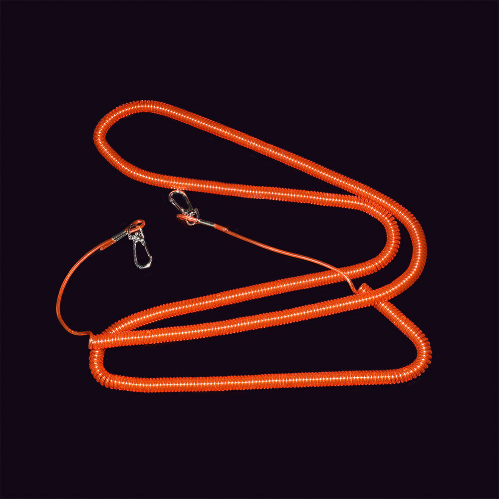 Fishing Rod Missing Rope Fishing Steel Wire Luya Spring Luya Forceps Fish Controller Hand Rod Hanging Rope Lanyard Retractable Rope