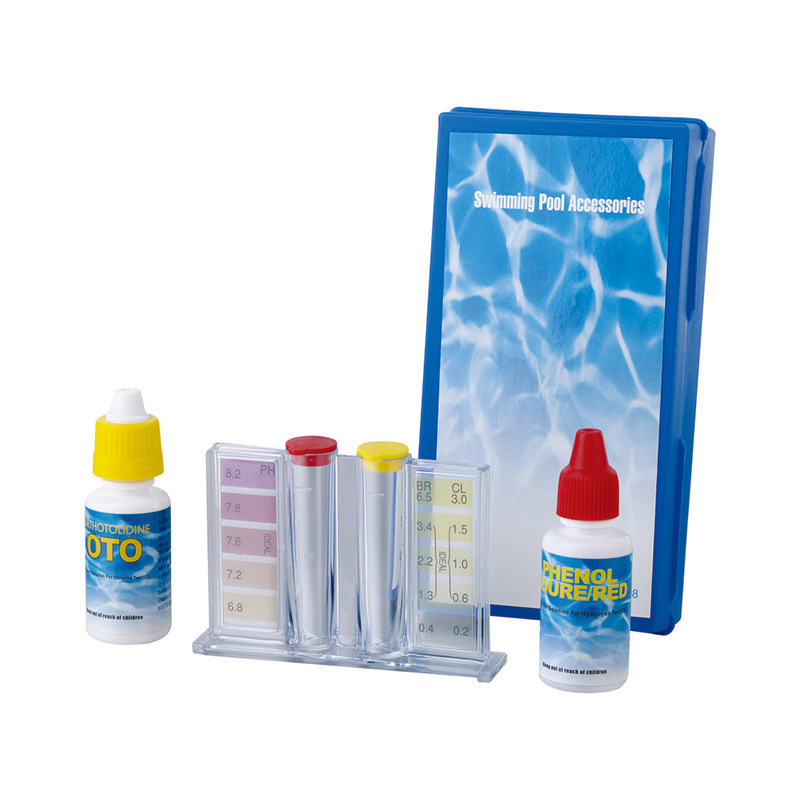 pH Bromide Residual Chlorine Water Test Kit Residual Chlorine Concentration and pH Value Swimming Pool Test Reagent Swimming Pool Test Kit