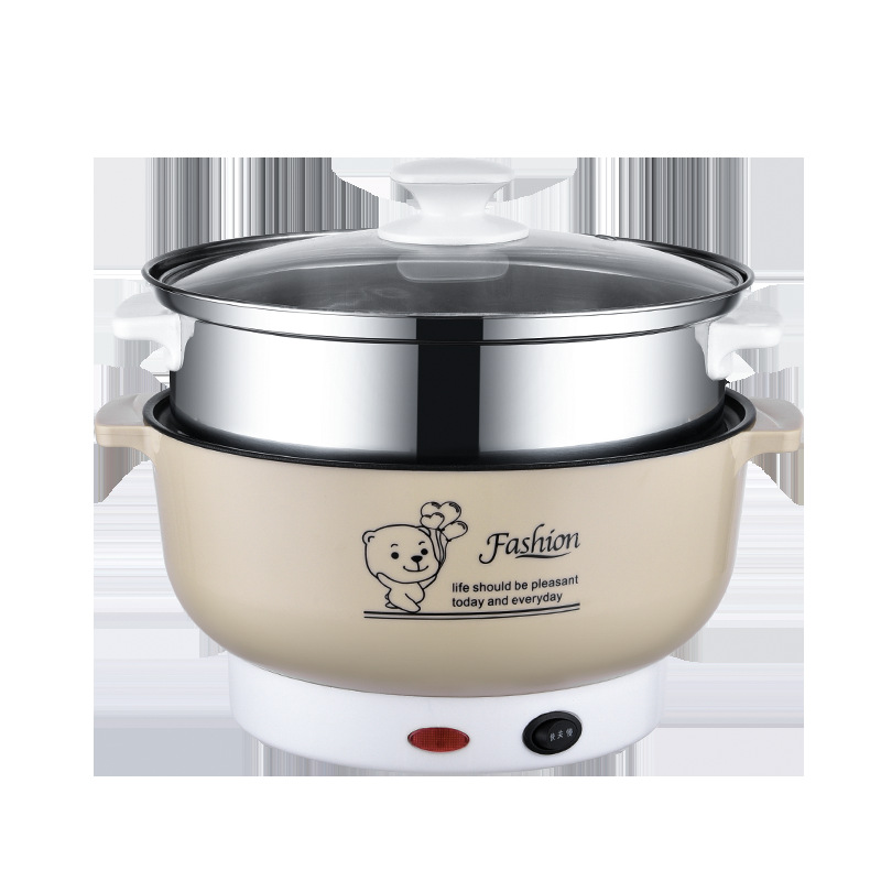Korean mini electric cooker electric cooker electric cooker electric cooker electric hot pot steamer dormitory electric cooking noodle pot factory wholesale