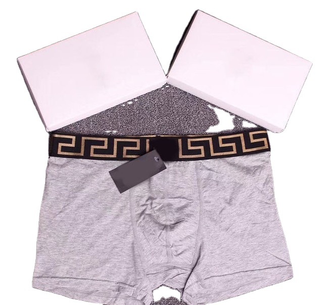 Trendy brand human head tag underwear, men's pure cotton boxer briefs, foreign trade, dropshipping