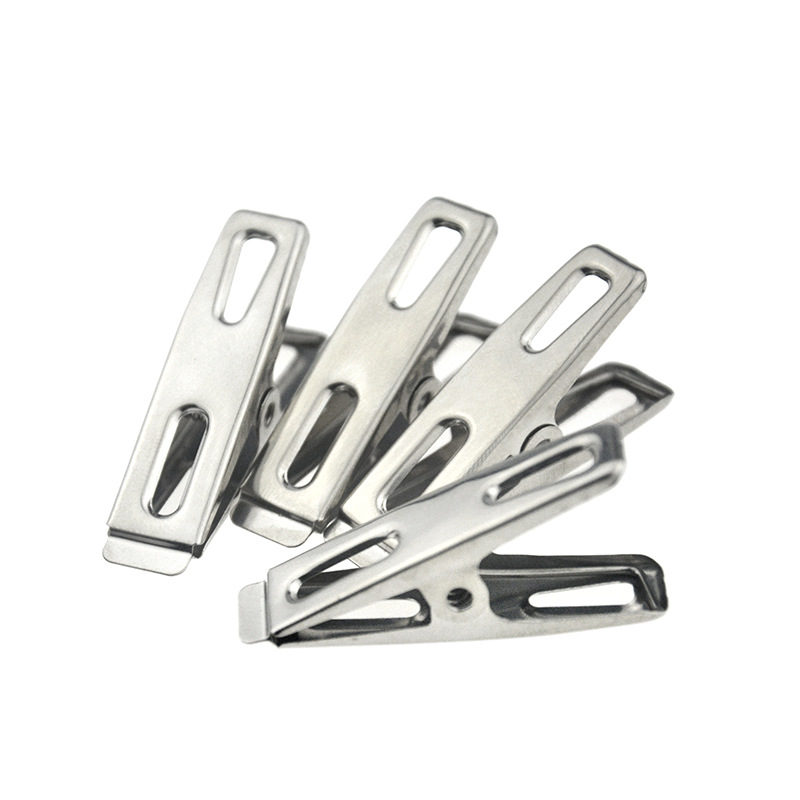 Factory direct stainless steel clip solid non-magnetic spring clip/small flat clip snack seal wholesale