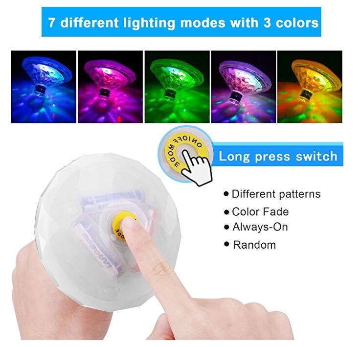 LED Bathtub Light Children Baby Bathing Bathtub Light Floating Bathtub Light Colorful Luminous