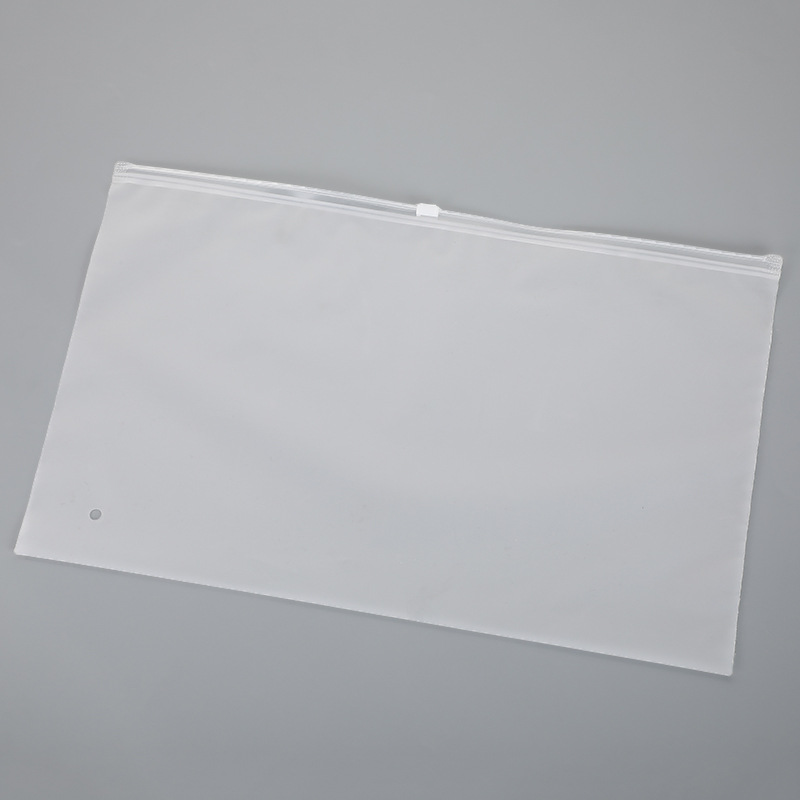 36X22 blank frosted zipper bag 16 silk thick; PE frosted zipper bag