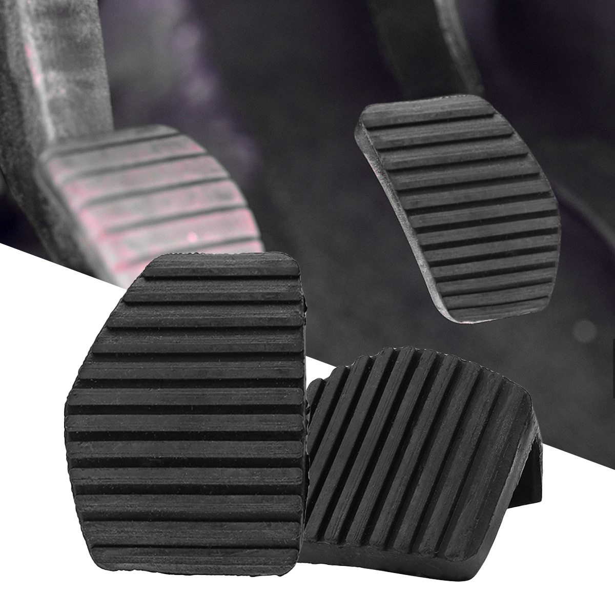 Clutch brake pedal leather rubber cover for Peugeot/Citroen 207 208 301 C3 C4