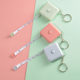 Square automatic telescopic 1.5 meters tape measure gift plastic tape measure measuring clothes Nordic style soft ruler can print logo