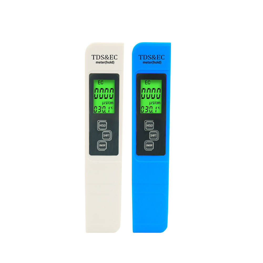 Tiktok hot-selling multifunctional water quality test pen backlight three-in-one tds Pen ec electric guide pen water quality test pen