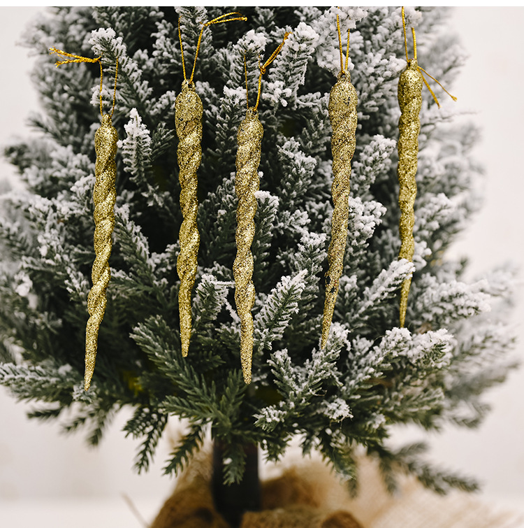 Haobei Christmas decoration supplies colorful ice bar pendant creative pendant magic stick hanging piece small tree thread hanging ornament_voghion.com