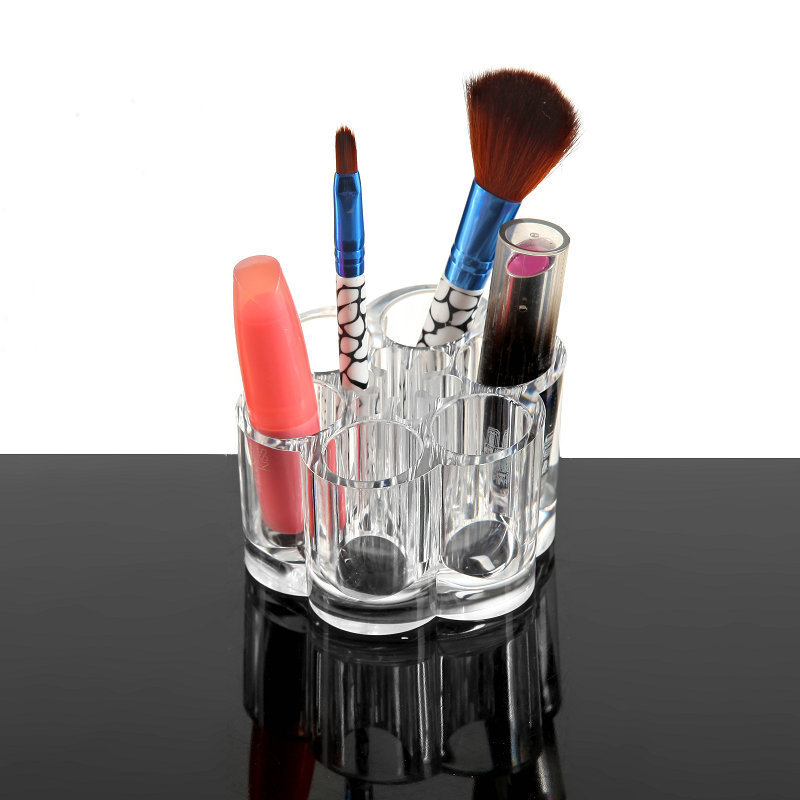 Mini Lipstick Rack Plum Blossom Transparent Makeup Tool Storage Box Heart-shaped Crystal Acrylic Makeup Box