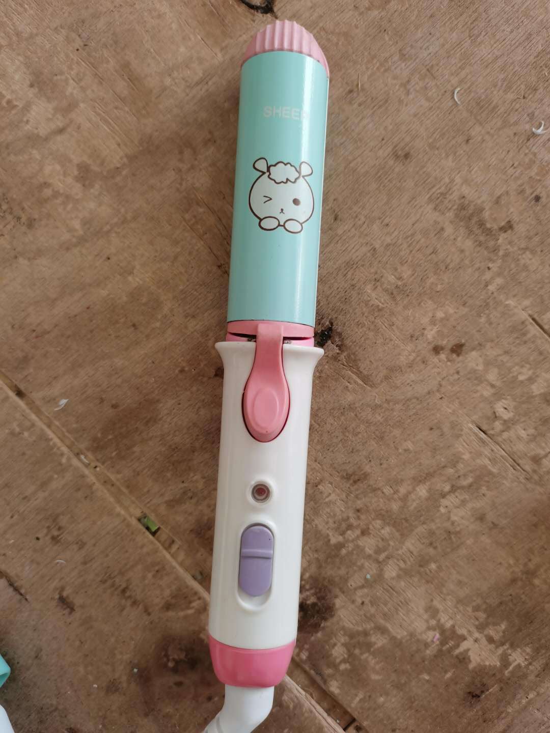 Cartoon mini hair straightener curling rod straight roll dual-purpose bangs inner buckle electric splint plastic box straight splint wholesale