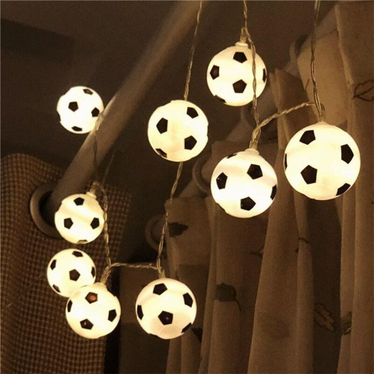 2022 Qatar World Cup Bar Theme Decorative Creative Football Decorative Light Small Lights Hanging LED String Light