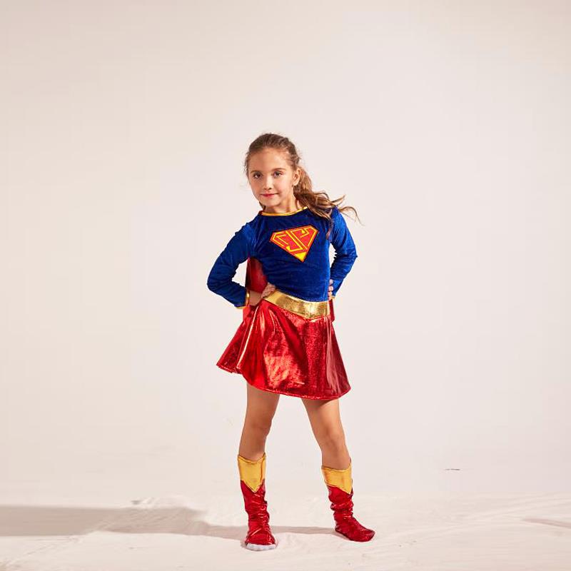 Halloween cosplay Costume Children's Costume Super God Man Cape Girl Gods Man Dress Up Cosplay Goddess Man