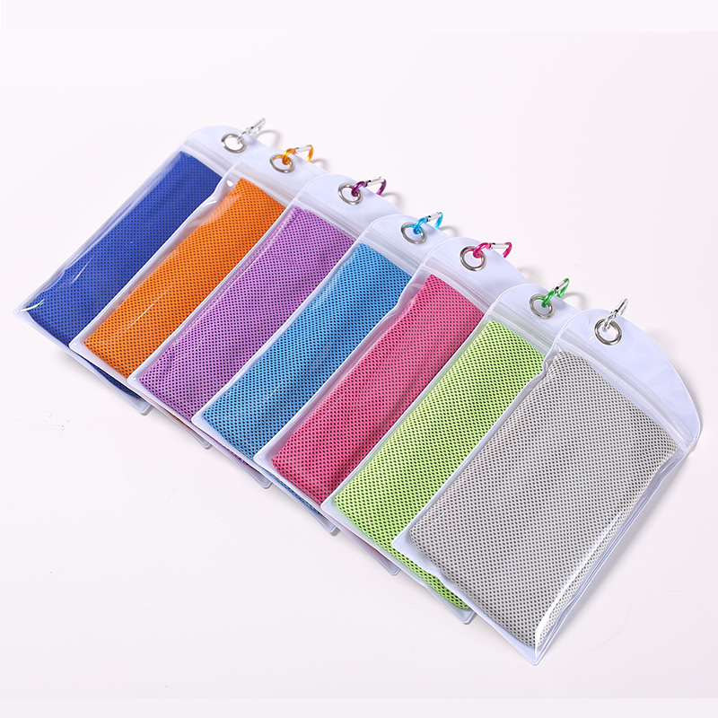 Cross-border hot sale summer cooling cold towel yoga fitness ice towel ice towel in stock can be customized logo