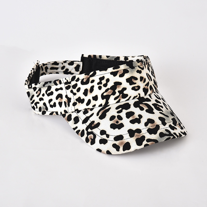 Korean personality leopard hat fashion women's empty top hat Joker women's baseball cap duck tongue tide sun hat manufacturers wholesale