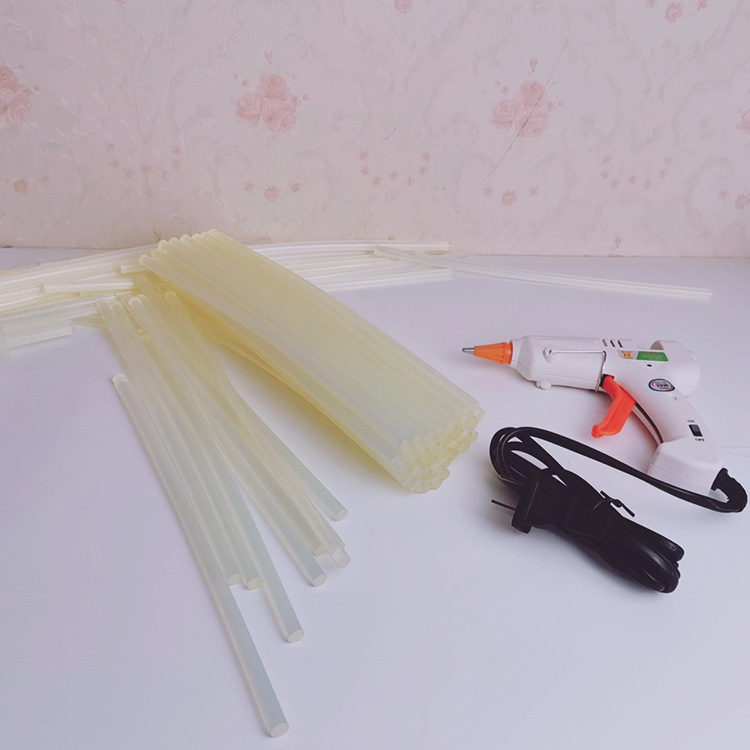 Environment-friendly high viscosity hot melt glue stick transparent high quality 7mm glue stick DIY handmade jewelry glue gun stick