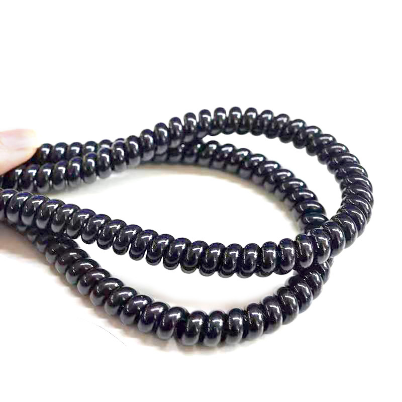Scooter brake cable protective cover electric car brake cable wear-resistant sheath black tpu high elastic spiral winding sheath