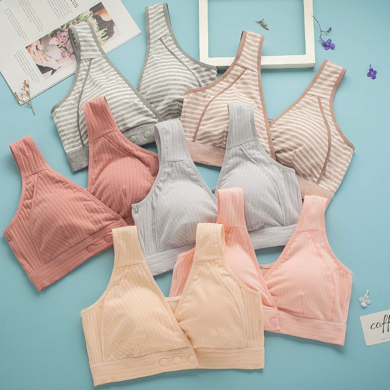 Pregnant women's bra nursing underwear vest-style breast feeding cover pregnant women's beauty back postpartum push up bra