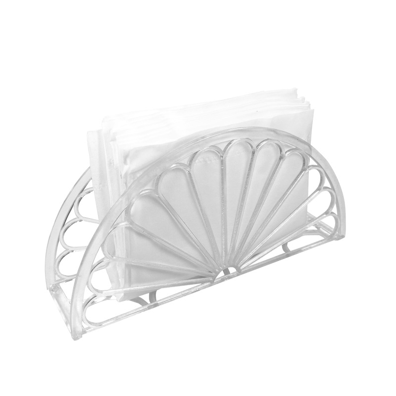 Foreign trade domestic electricity supplier fast food restaurant vertical tissue holder transparent plastic orange petal tissue holder