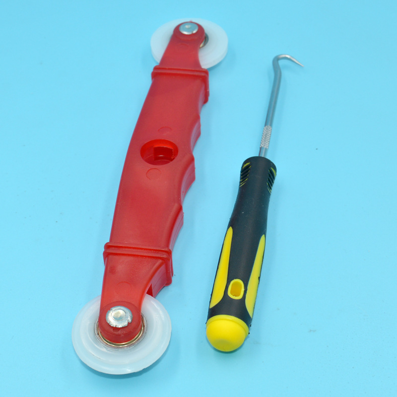 Window screen banding tool Invisible window screen banding pressure wheel window screen concave groove wheel banding stripper accessories