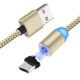 Magnetic suction data line three-in-one 360-degree blind magnetic suction round magnetic charging line for Android fruit typec