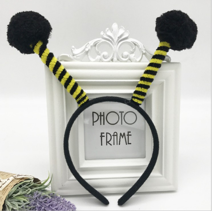 Children's Day Performance Fur Ball Ladybug Beetle Performance Small Ant Bee Antennae Headwear Hair Band Special Price