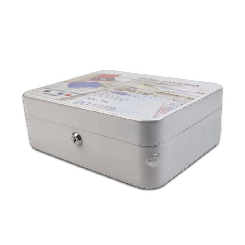 Portable key steel Cash Box cash box coin box jewelry storage box