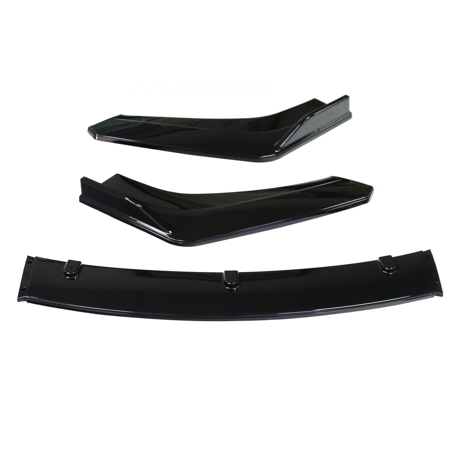 Car modification three-stage front shovel car modification carbon pattern front shovel front lip front bumper angle small surround
