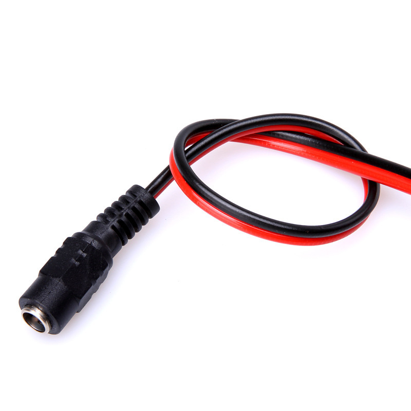 Dcメス線赤黒直流電源線LEDランプケーブル付き監視電源メス線5.5 2.1mm|undefined