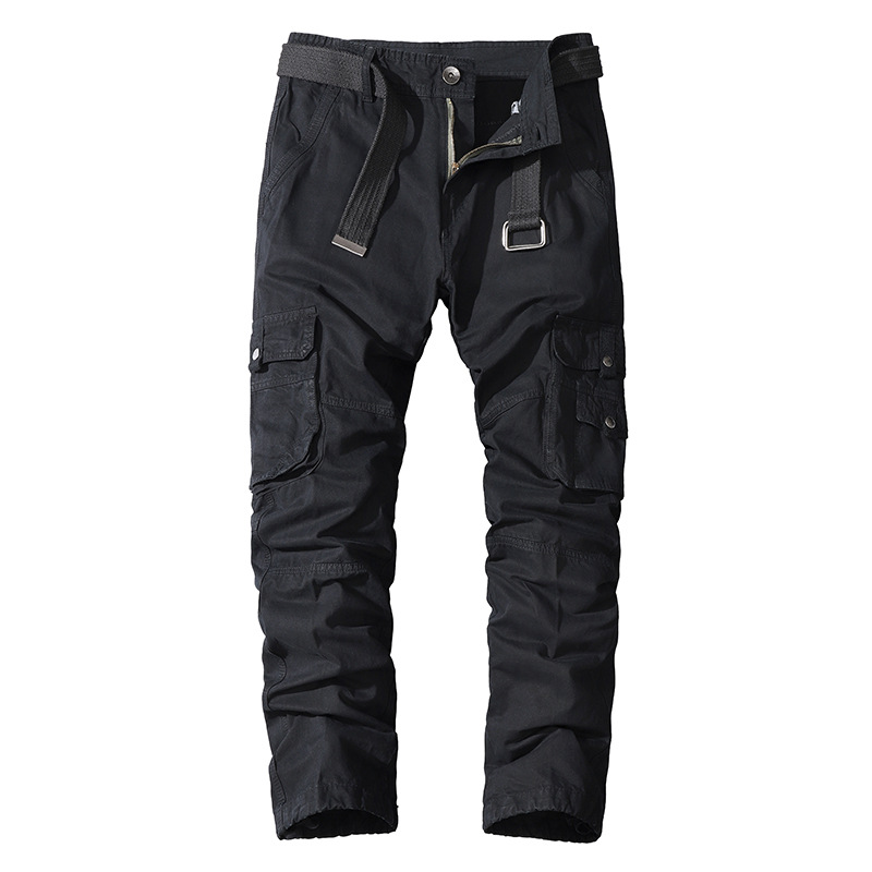 Amazon Four Seasons casual pants men's cotton multi-pocket trousers foreign trade washed sports overalls cross-border men's pants