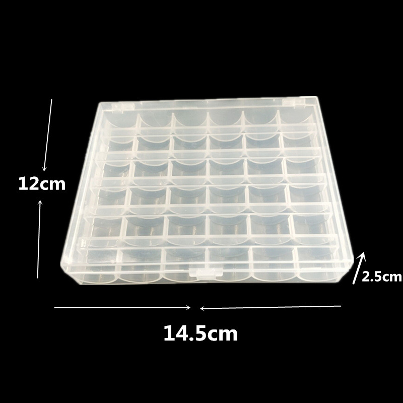 36 grid bobbin transparent box bobbin box 36 PCs quality bobbin box (excluding bobbin)