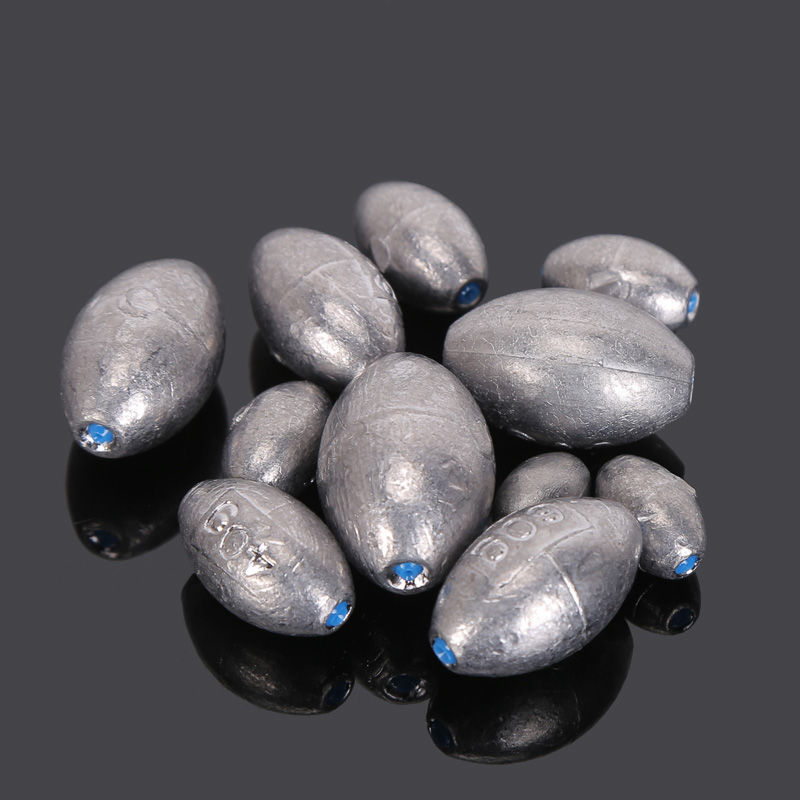 Wholesale Tongxin plastic core olive lead Pendant Outdoor Fishing Fishing pendant bite lead scale lead fishing supplies fishing gear accessories