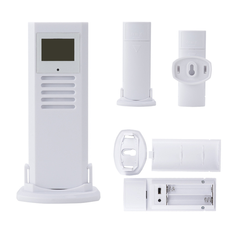 Amazon new one-to-three wireless indoor and outdoor digital temperature and humidity meter large screen with color alarm monitor